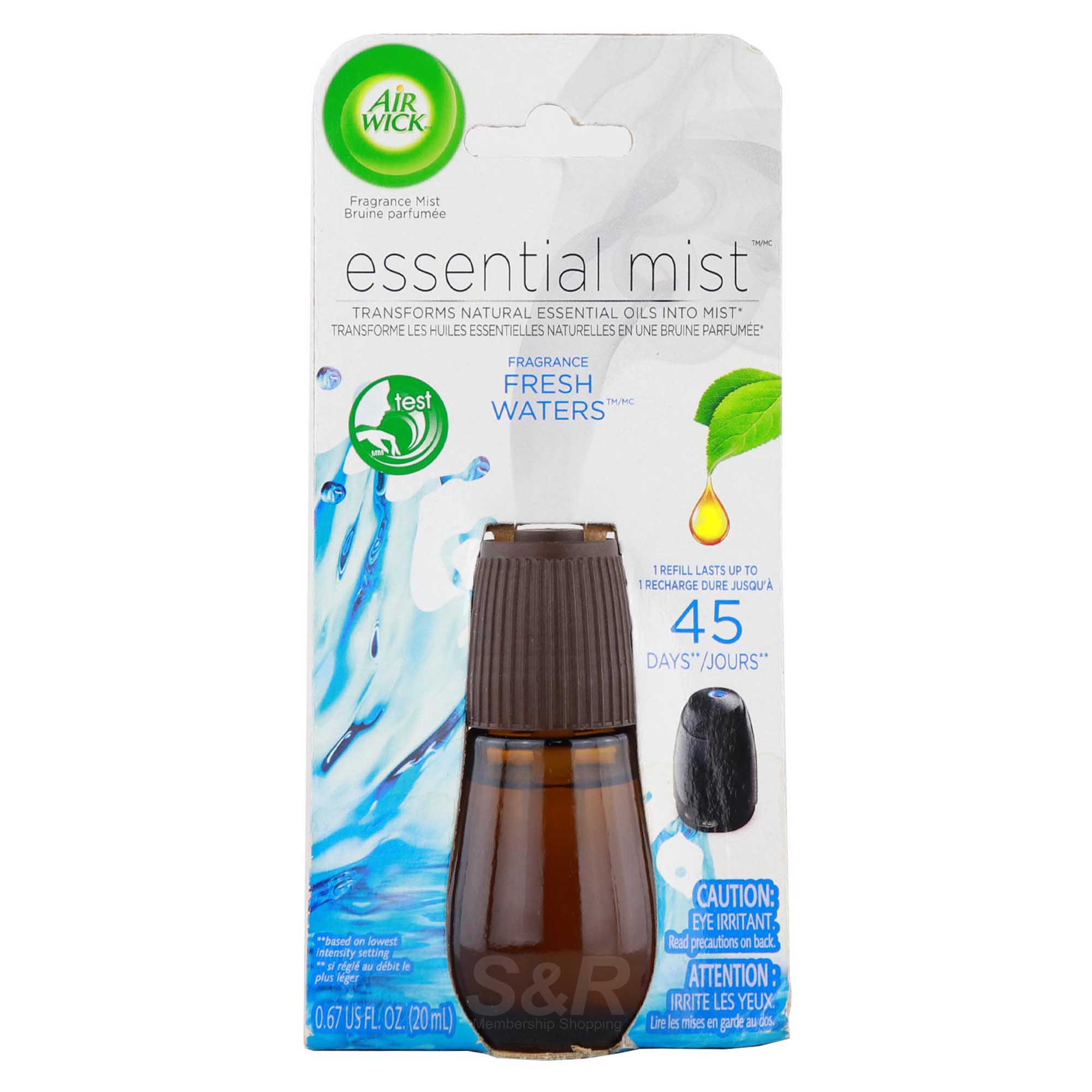 Air Wick Essential Mist Fresh Waters Air Diffuser Refill 20mL Air Wick Essential Mist Fresh Waters Air Diffuser Refill 20mL